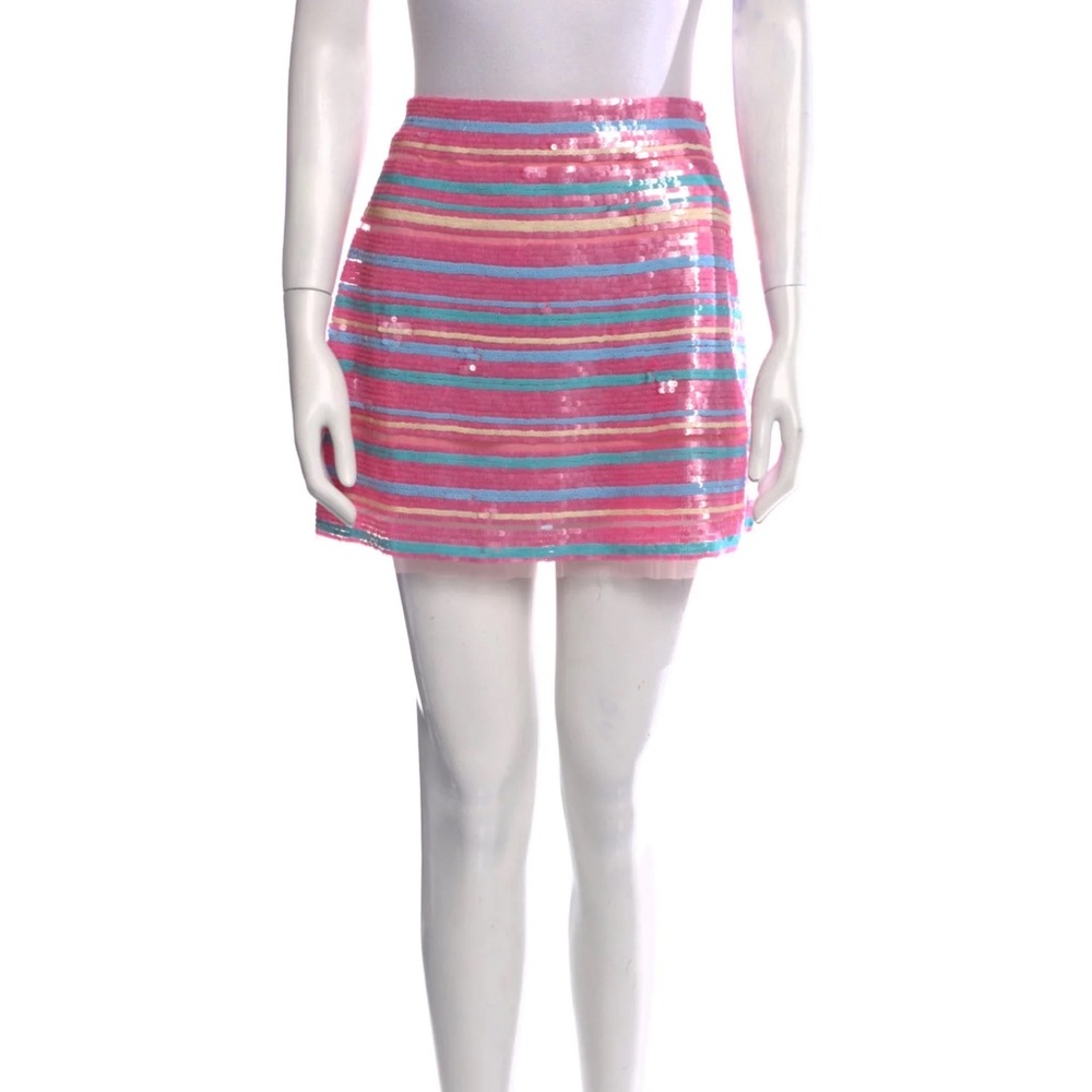 Pink and Blue love shack fancy skirt